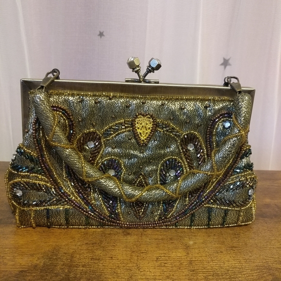 👛Vintage-Style Beaded Clip Purse - Picture 2 of 8